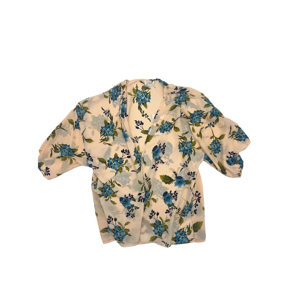 L.A. Hearts Floral Short Sleeve Cardigan